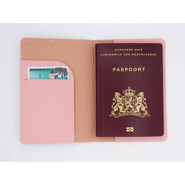 Travel Family luxe gepersonaliseerd paspoorthoesje binnenkant